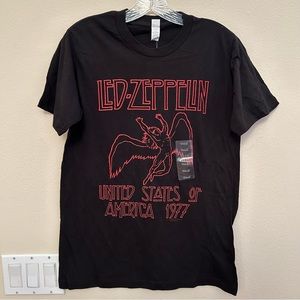 Led Zeppelin Black Band Tee Small United States of America 2006 Short Sleeve